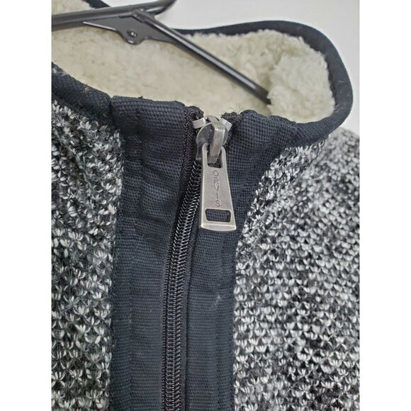Orvis 1/4 Zip Fleece Lined‎ Knit Sweater Mens Medium - Picture 5 of 6